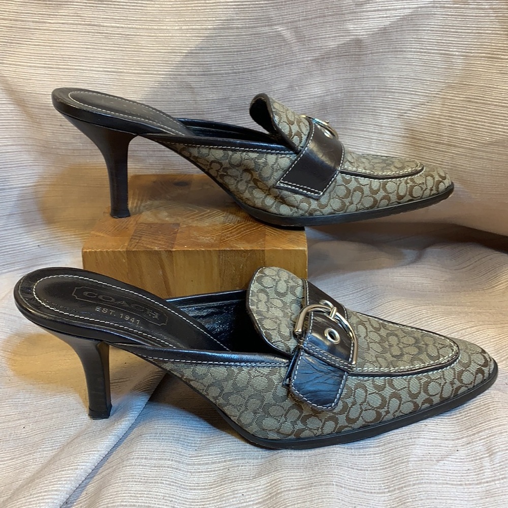 Coach Vintage almost NEW made in Italy mules - Picture 3 of 15